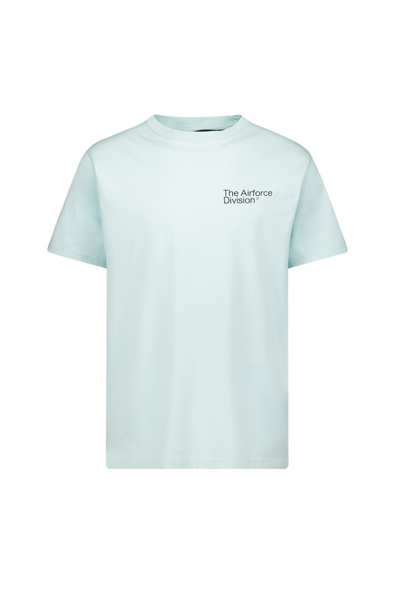 Airforce Division T-shirt Heren Pastel Blue M