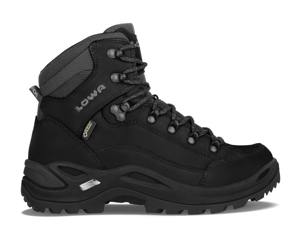 Lowa Renegade Gtx Mid Hoge Wandelschoen Dames Deep Black 8, 5