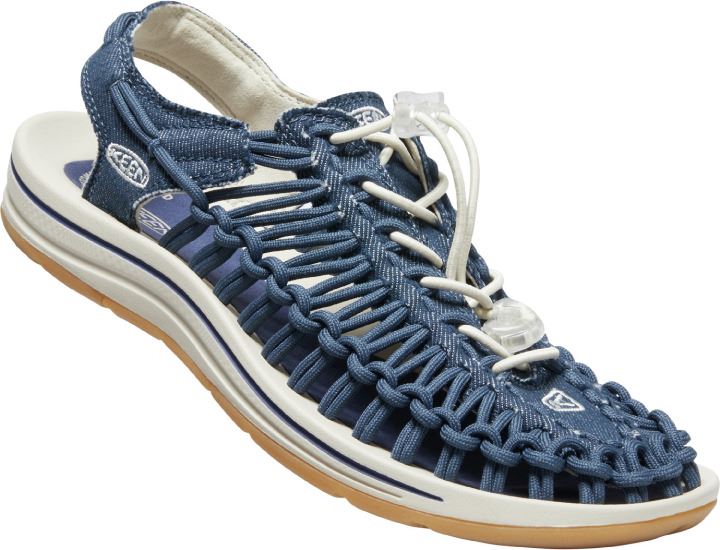 Uneek Canvas Dames Sandaal Navy/Birch 8,5
