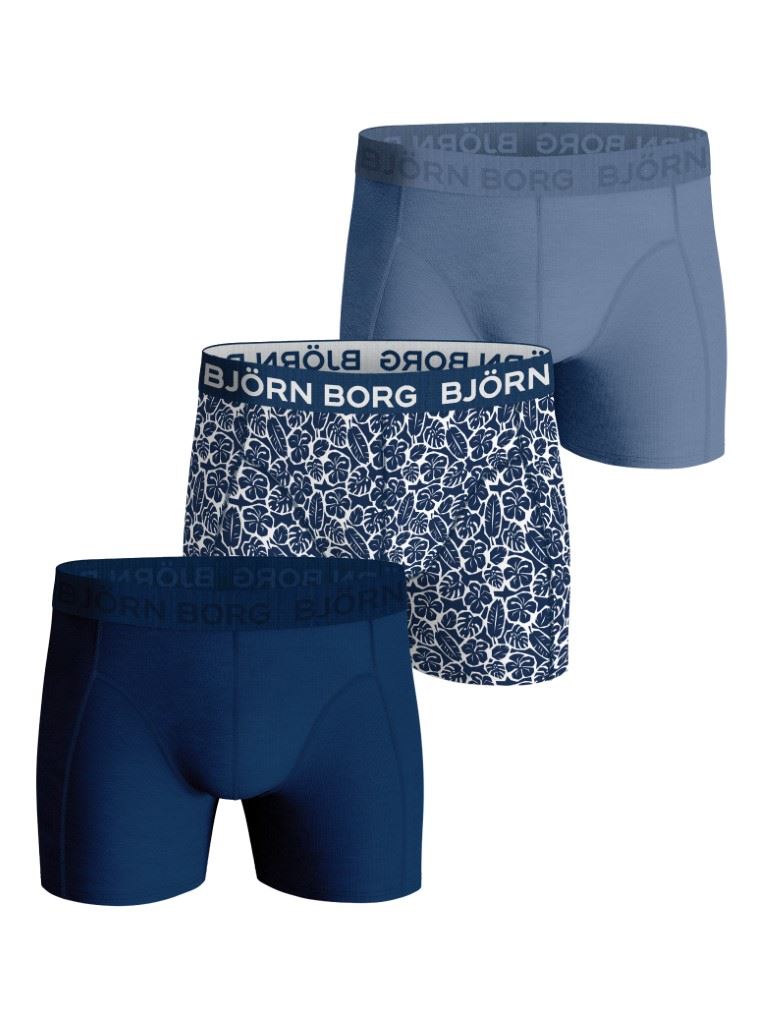 Björn Borg Cotton Stretch Boxer 3P Onderbroek Heren Multipack 4 L