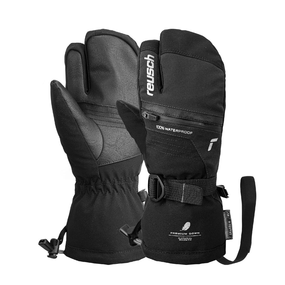 Reusch Lando R-TEX® XT Junior 3 Vinger Handschoen Kinderen Black/Silver 6,5