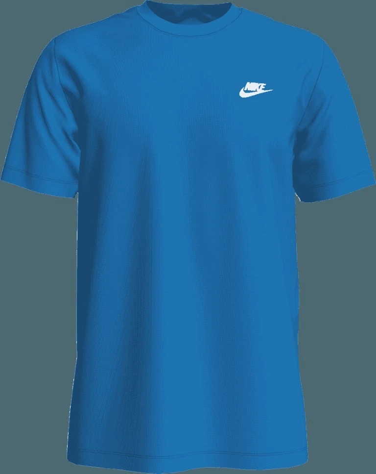 Nike Sportswear T-shirt Heren Light Photo Blue/White S