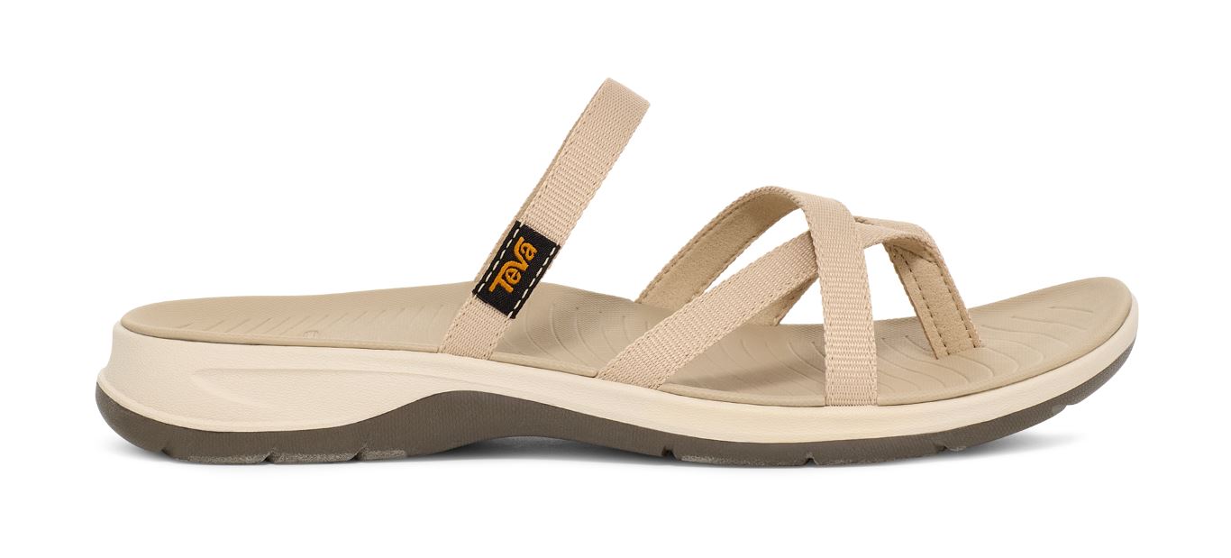 Tirra Traveler Flip Slipper Dames White Pepper 10
