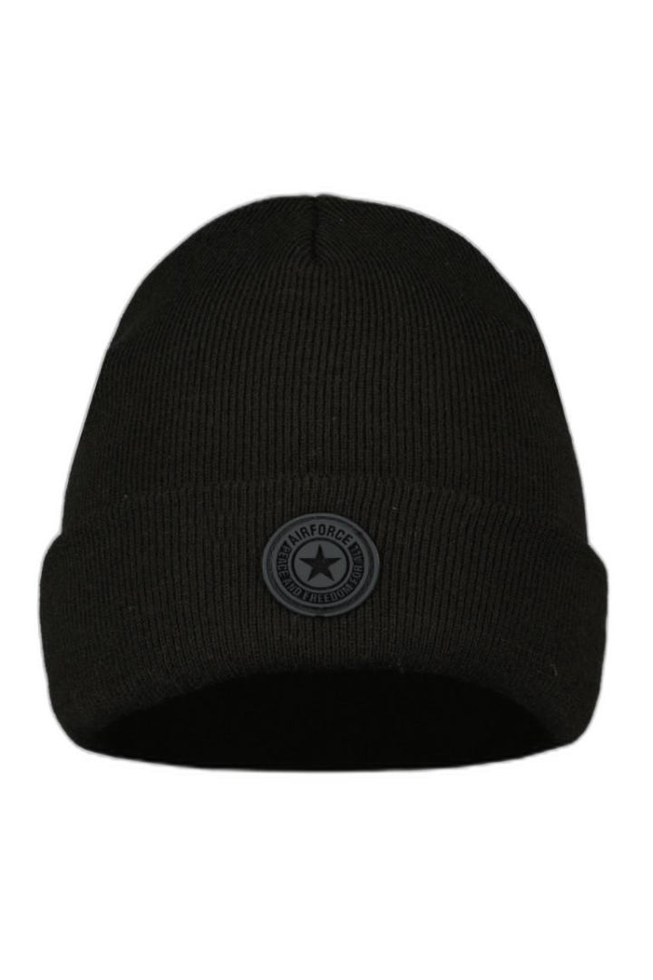 Airforce Bonnet Small Logo Muts True Black One Size