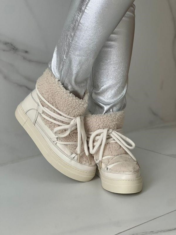 Mounton Sneeuwlaars Dames Offwhite Gurlyfu 37