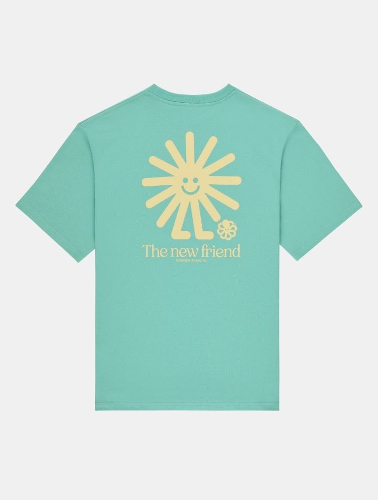 Jonsen Island Confort New Friend T-shirt Heren Turquoise S