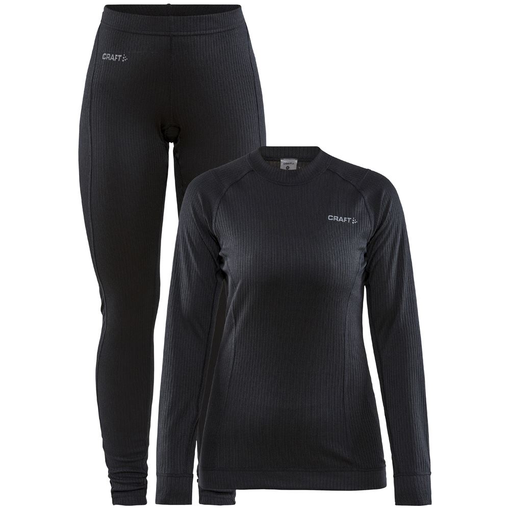 Craft Baselayer Set Thermoset Dames Black L