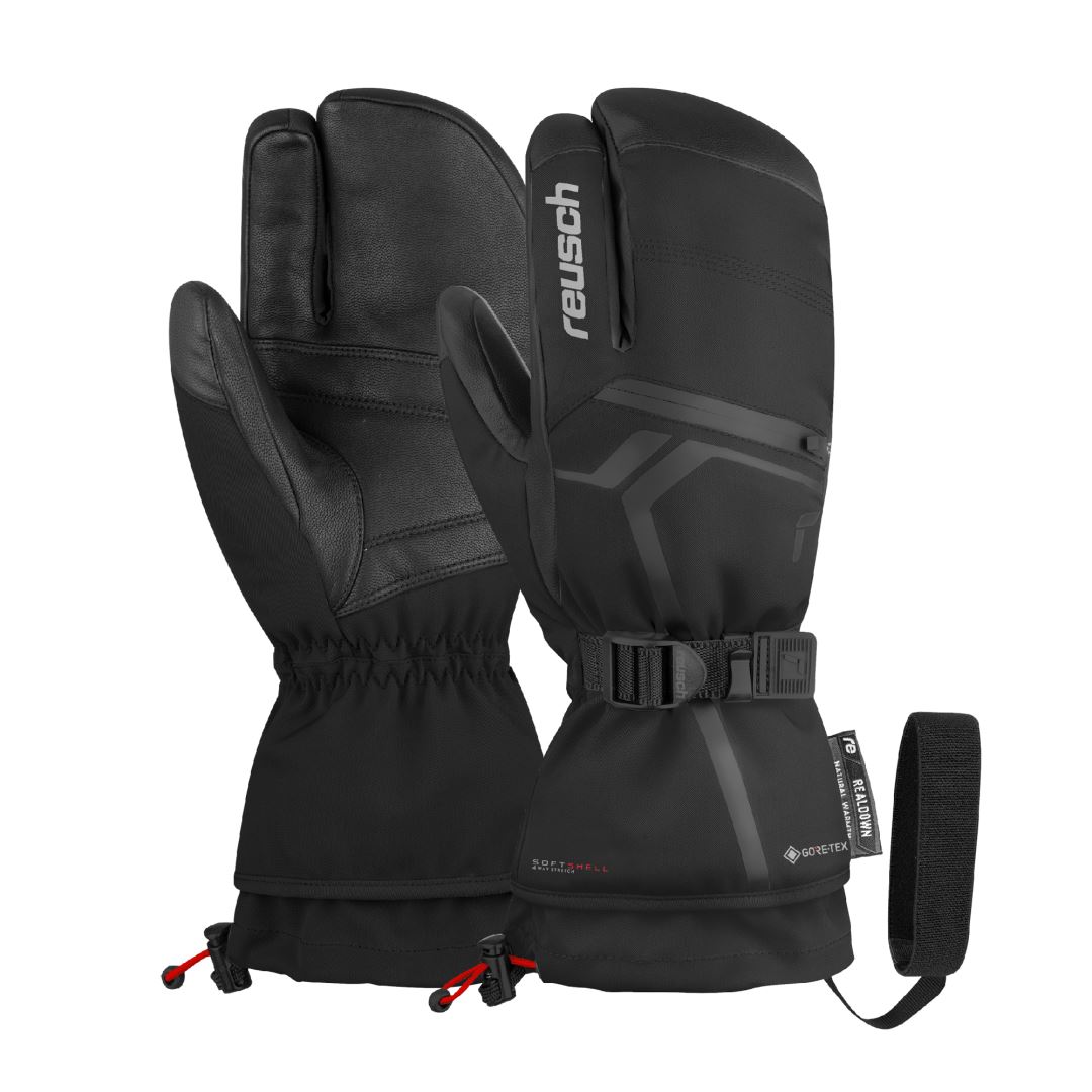 Reusch Down Spirit GORE-TEX® 3 Vinger Handschoen Black/Silver 11