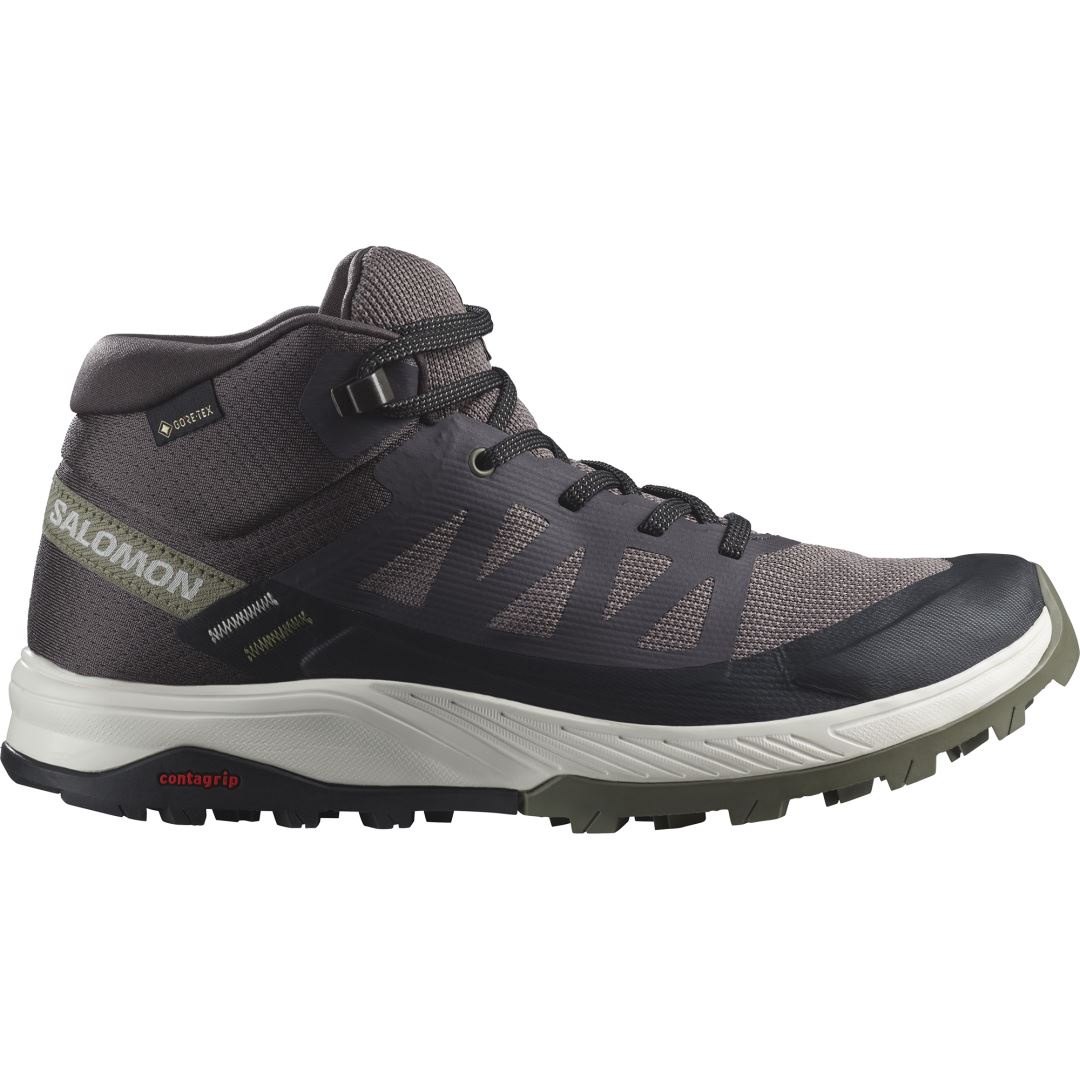 Outrise Mid Gtx Dames Hoge Wandelschoen Shale/Black/Deep Lichen Green 4,5