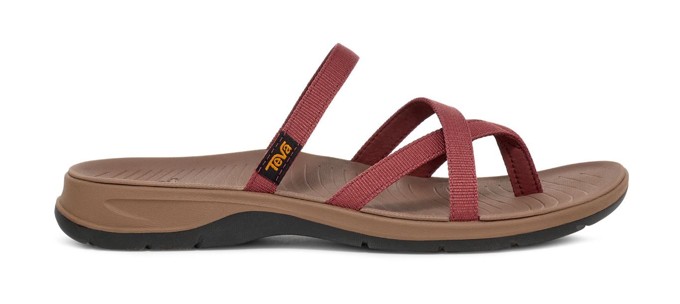TirraTraveler Flip Slipper Dames Mahogany 11