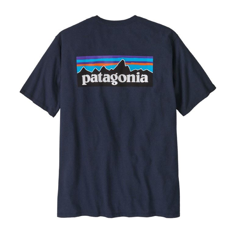 Patagonia P-6 Logo Responsibili-Tee T-shirt Heren New Navy L