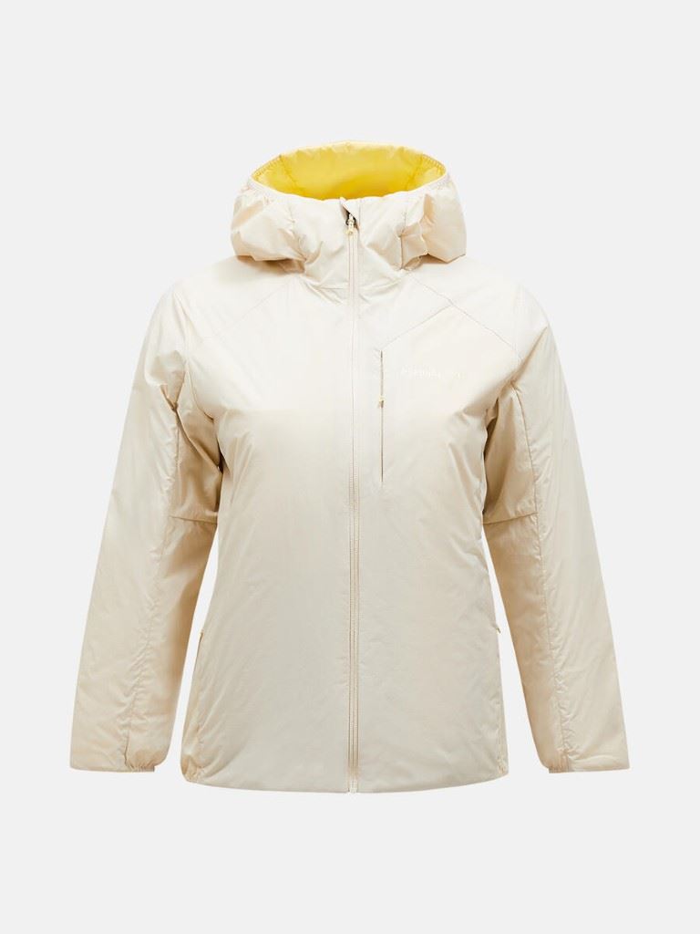 Peak Performance Freelight Reversible Hood Isolatiejas Dames Sand Fog M