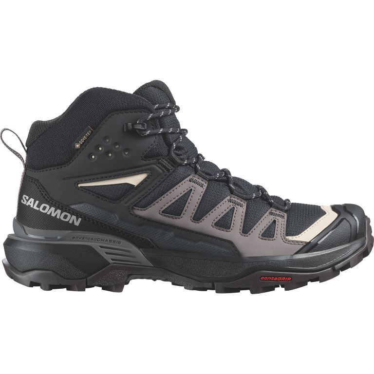 X Ultra 360 Mid GTX Hoge Wandelschoen Dames Black/Plum Kitten/Shale 5 (38)