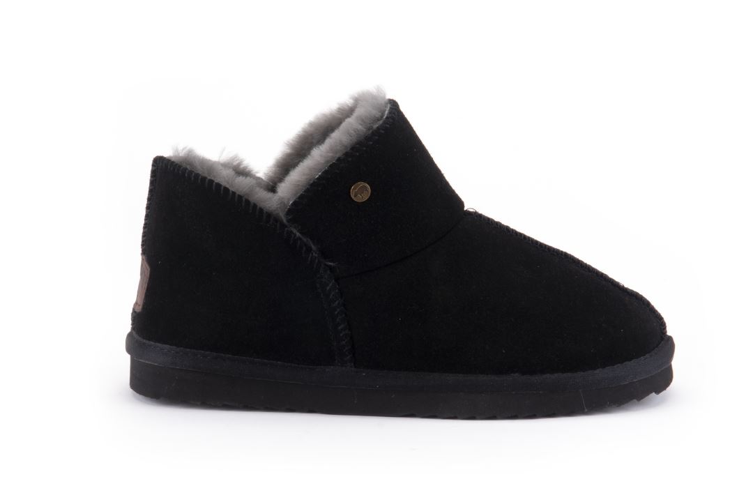 Willow Suede Kinder Pantoffel Black 29