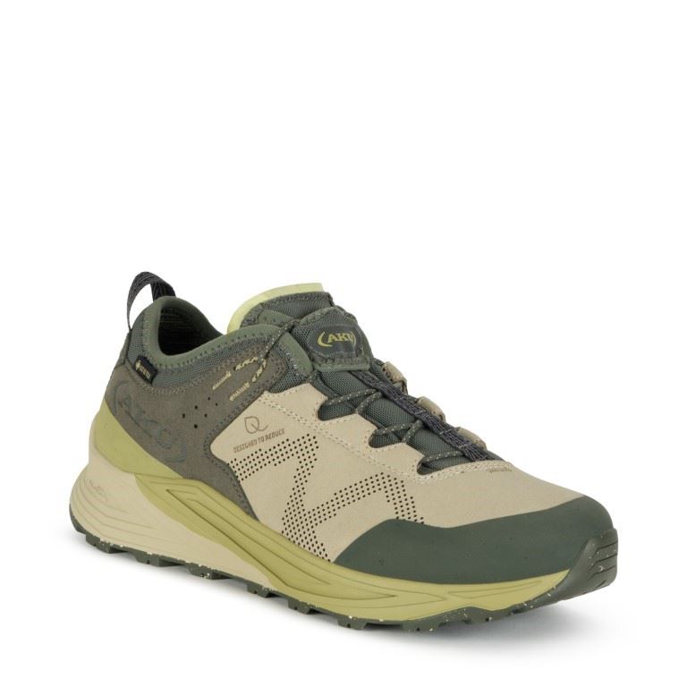 Omnia V-Light Gtx Lage Wandelschoen Heren Beige-Olive 10,5