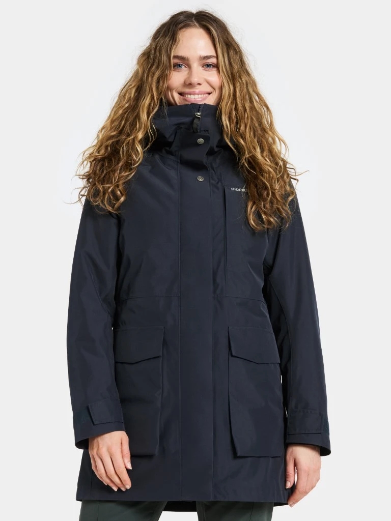 Didriksons Harriet Parka Jas Dames Dark Night Blue 44