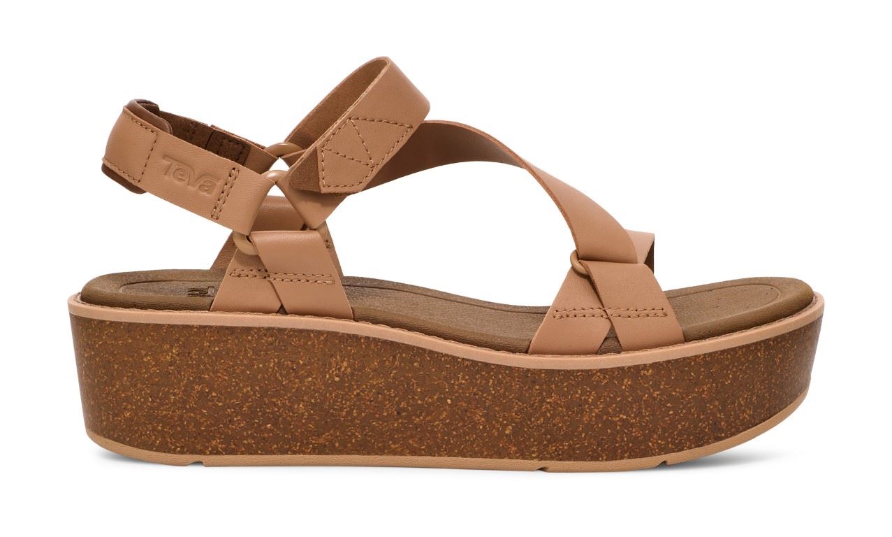 Madera Wedge Sandaal Dames Tigers Eye 09