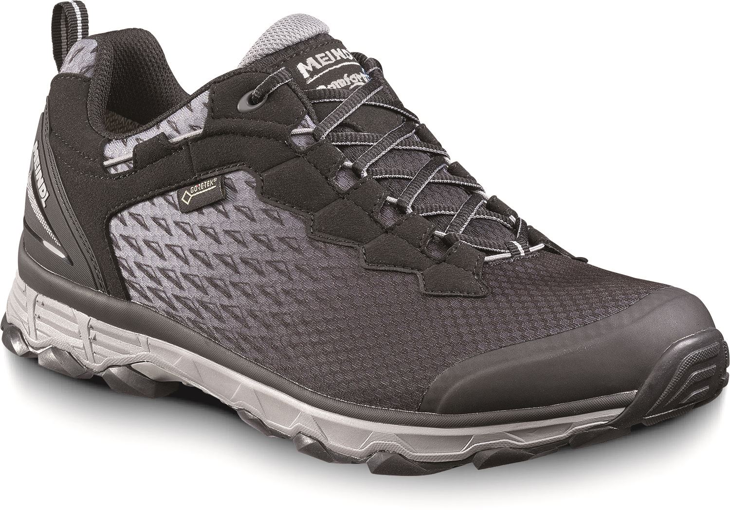Activo Sport GTX Lage Wandelschoen Heren Schwarz/Silber 14/49,5