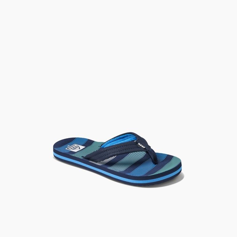 Kids Ahi Slipper Kinderen Deep Sea Stripes 4