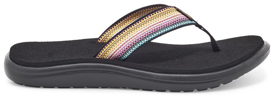 Voya Flip Sandaal Dames Antiguous Black Multi 11