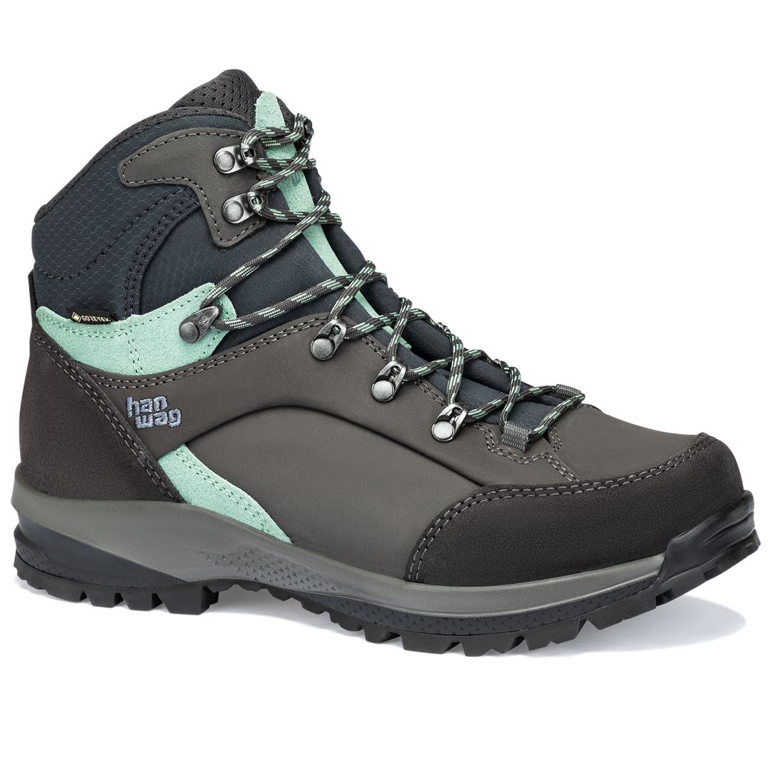 Banks Sf Extra Lady Gtx Dames Hoge Wandelschoen Asphalt/Mint 6