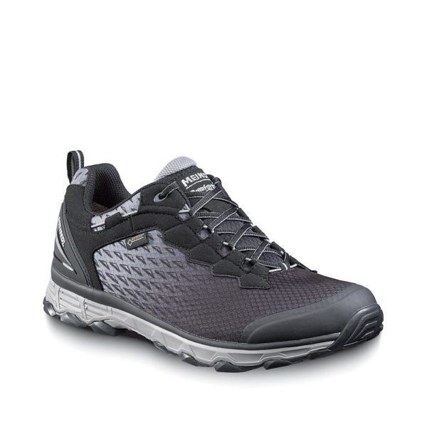 Activo Sport GTX Lage Wandelschoen Heren Schwarz/Silber 6,5/40