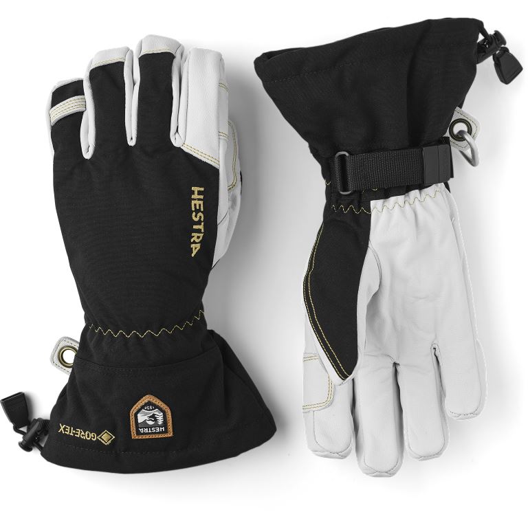Hestra Army Leather Gore-Tex Handschoen Black/Natural Grey 7