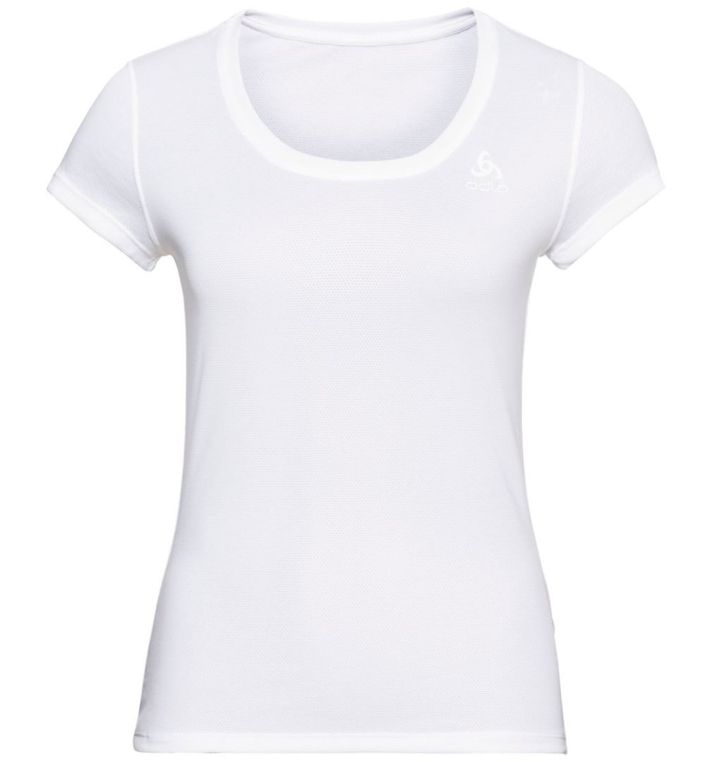 Odlo Active F Dry Light Eco Dames T-shirt White Xxl