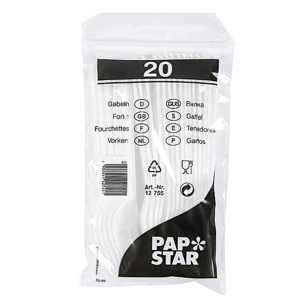 Vorken Plastic 20 Stuks Wit Servies Soellaart.nl