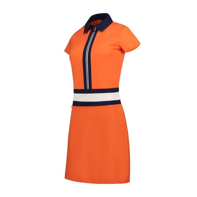 Beauty Dress Orange Golf Jurk Dames Soellaart.nl