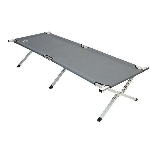 Kruispootbed Aluminium 190X64X42 Cm Grijs Veldbed Soellaart.nl