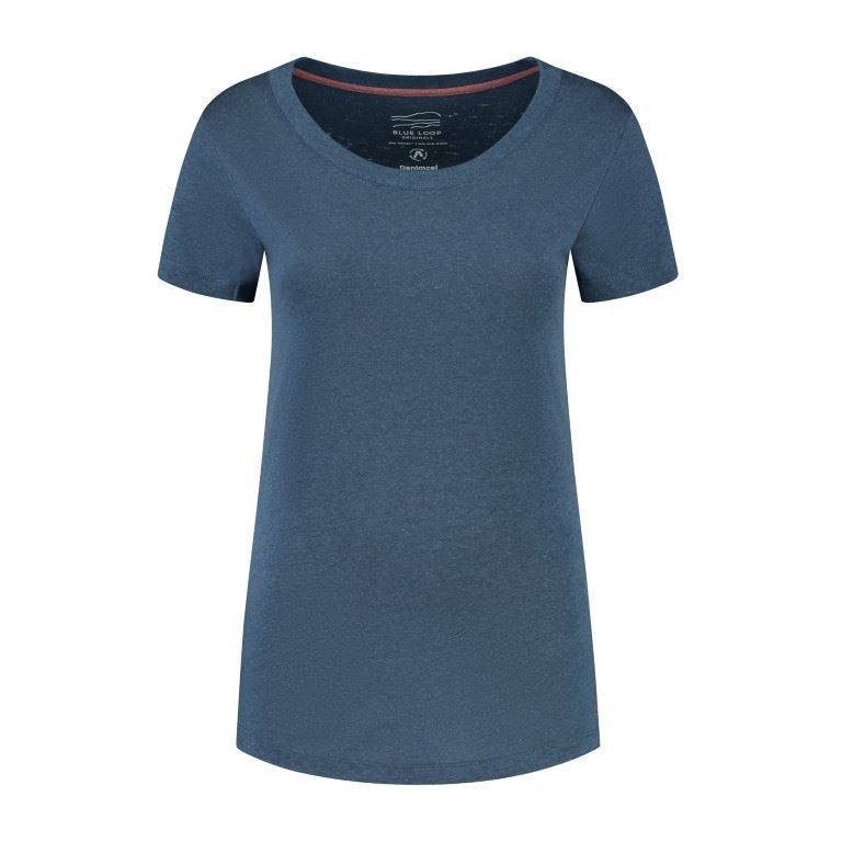 Denimcel T-Shirt Dames Indigo XL Soellaart.nl