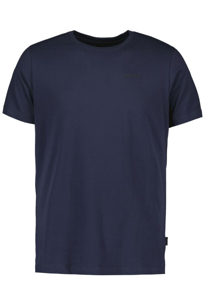 Basic T-Shirt Heren Dark Navy Blue/True Black S Soellaart.nl