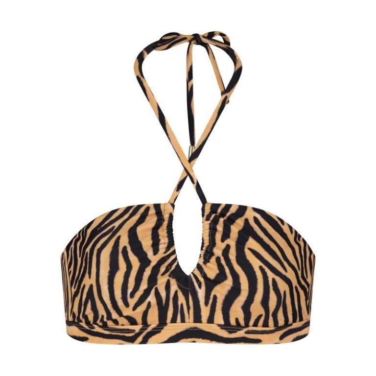 Soft Zebra Plunge Topje Dames Soellaart.nl