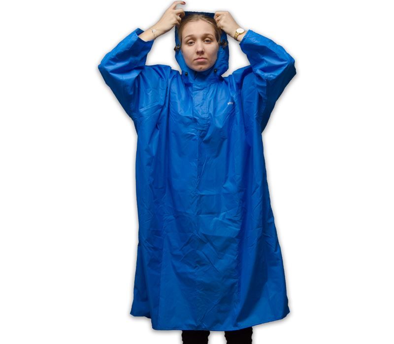 Walkingponcho Blue M Poncho Soellaart.nl