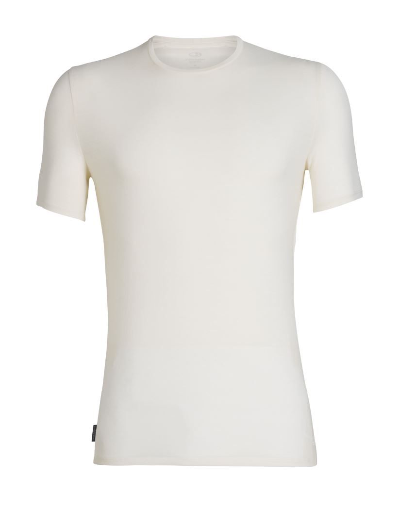 Anatomica SS Crewe Shirt Heren T-shirt Snow M Soellaart.nl