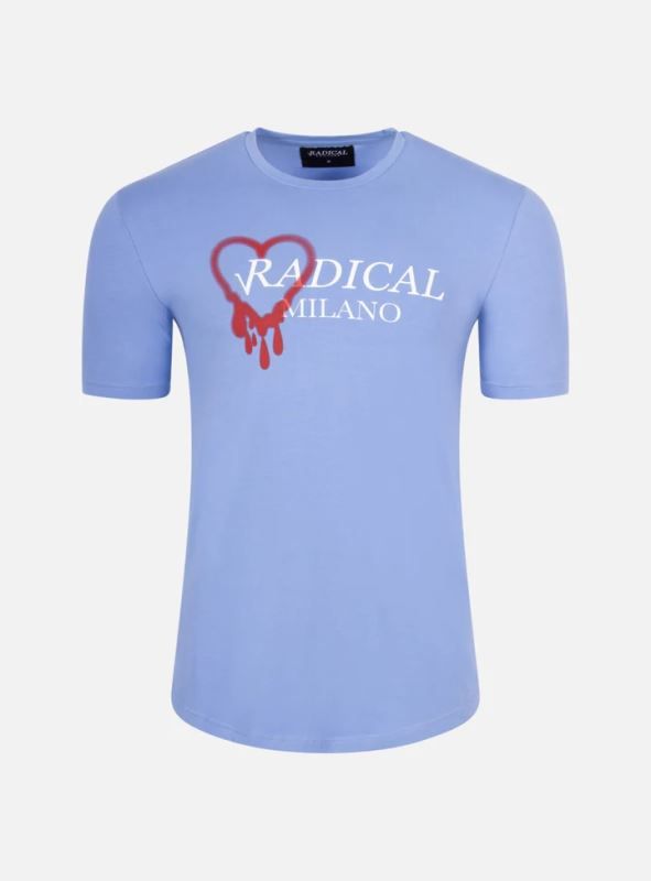 Lucio Milano T-Shirt Heren Blue L Soellaart.nl