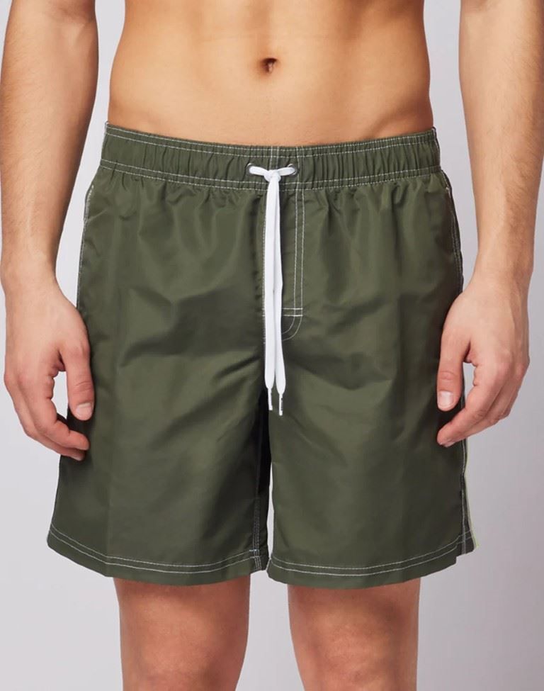 Iconic Taffeta Stretch Waist Mid-Length Zwembroek Heren Soellaart.nl