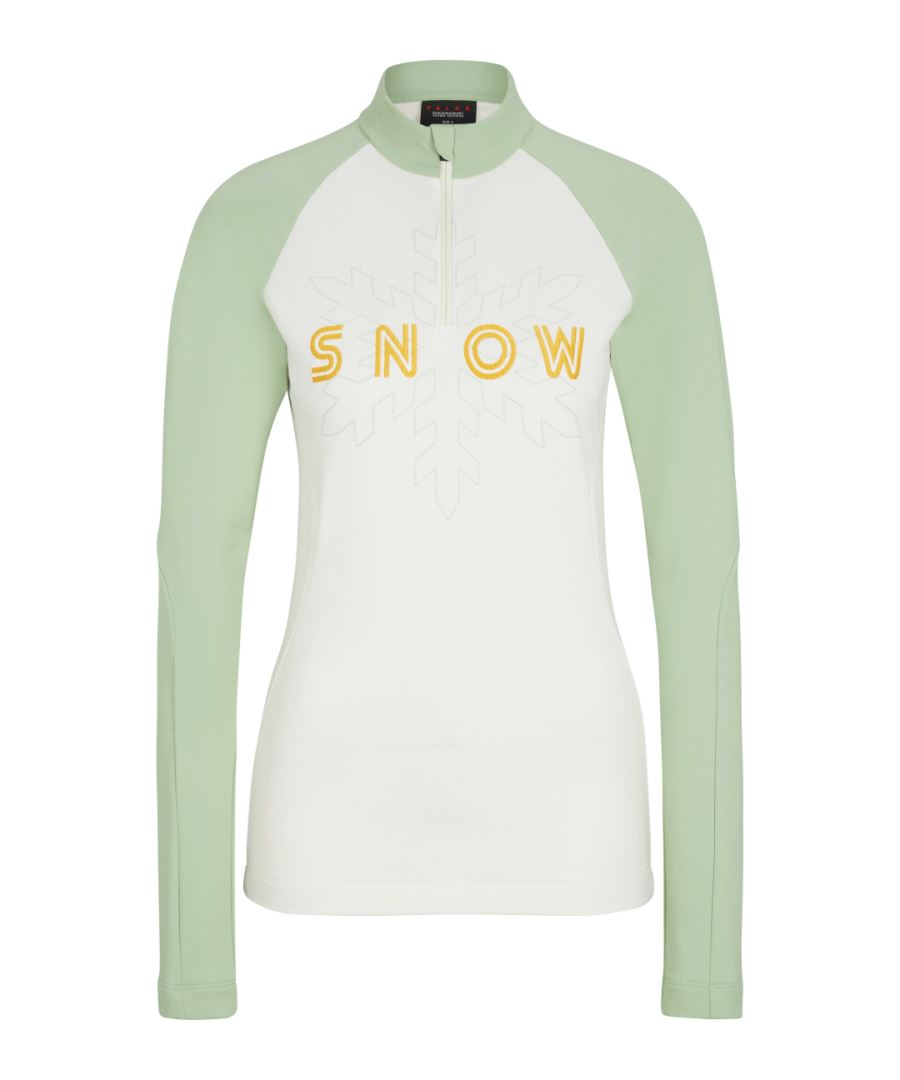 Falke Chemise thermo L/S pour femmes Off-White L