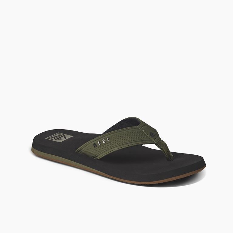 REEF The Layback Slipper Heren Black/Olive 10