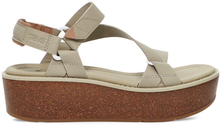 Madera Wedge Sandaal Dames Eucalyptus 09