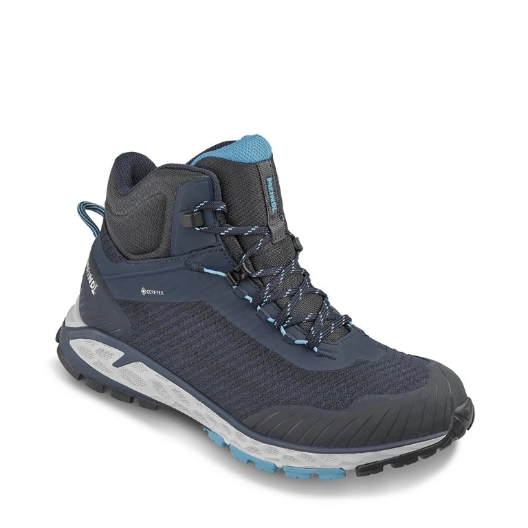 Power Walker Lady 4.2 Mid Hoge Wandelschoen Dames Nachtblau/Azur 6,5