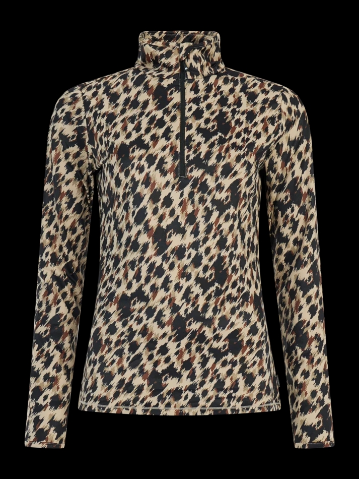 Protest Vessy 1/4 Zip Pully Dames Bamboo Beige S/36